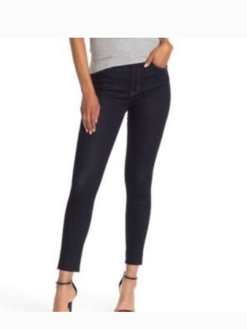 Hudson Jeans Black Skinny Stretch Ankle Jeans